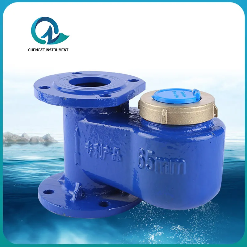 Contor de apă vertical cu palete rotative cu diametru mare-